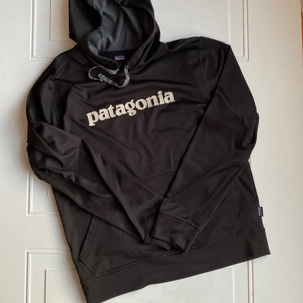 Patagonia Mens Hooded Sweatshirt Black S - Picture 1 of 7